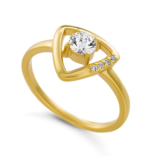 Orphelia 'Santorini' Women's 925 Sterling Silver Ring - Gold ZR-7570/G - Image 3