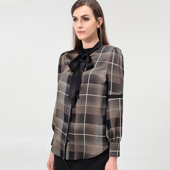 Ascot tie tartan shirt - Image 5