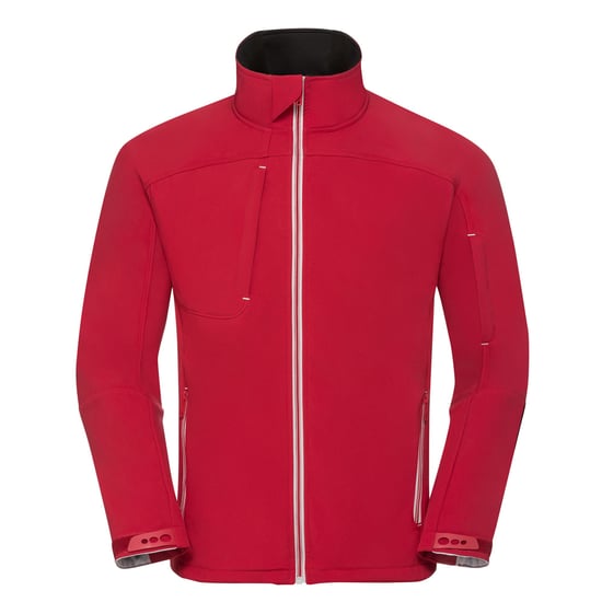 Russell Mens Bionic Softshell Jacket (Classic Red) - Image 1