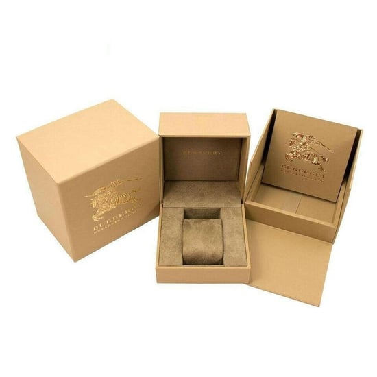 Burberry BU10104 Honey Check Stamped Dial Ladies Watch