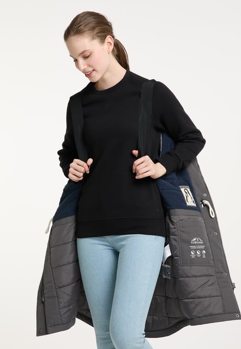ICEBOUND winter parka women stone grey - Image 5