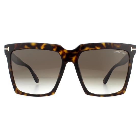 Gafas de sol Tom Ford Sabrina 02 FT0764 52K Havano Oscuro Roviex Marrón Degradado - Image 1