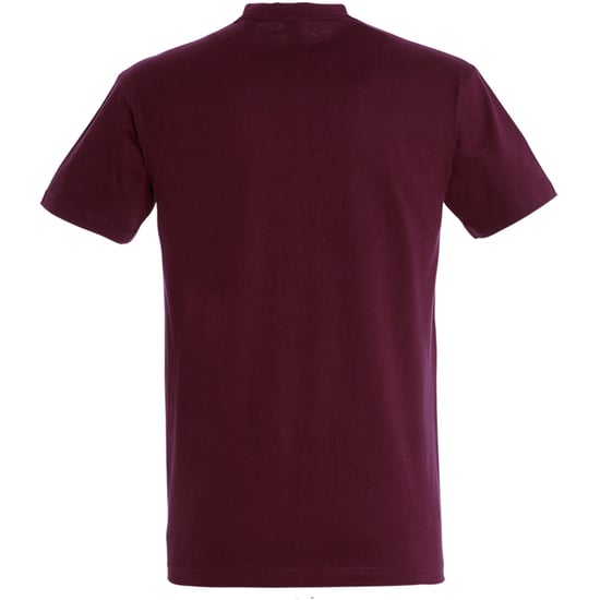 SOLS Mens Imperial Heavyweight Short Sleeve T-Shirt (Burgundy) - Image 2