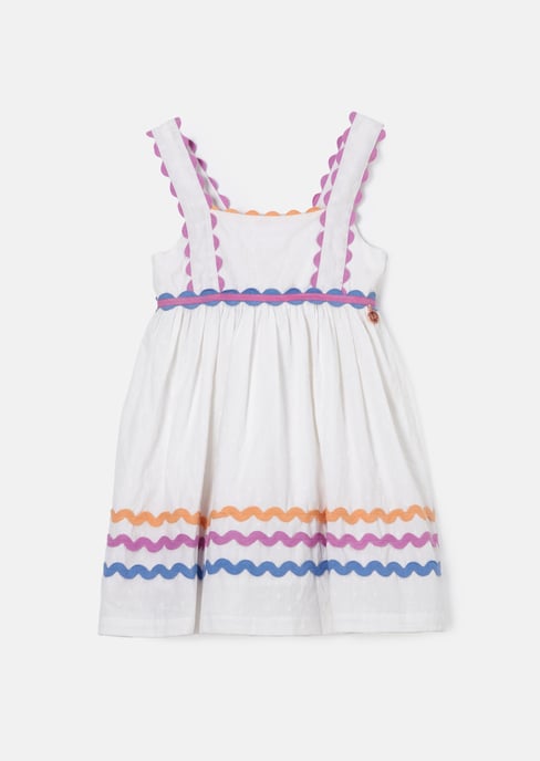 Lia White Rik Rak Dress - Image 1