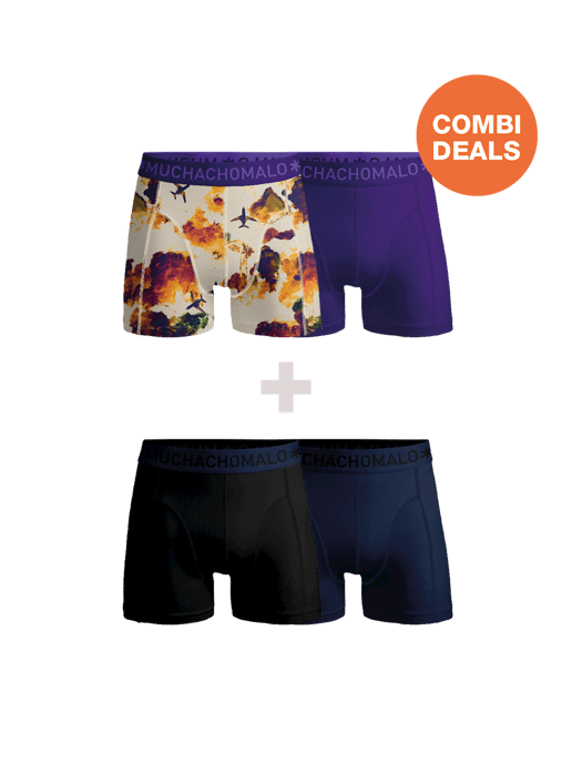Muchachomalo Men's Boxer Shorts - 2 Pack Combideal - Men's Underpants