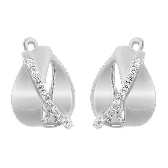 Orphelia 'Idia' Women's 925 Sterling Silver Stud Earrings - Silver ZO-7086 - Image 1