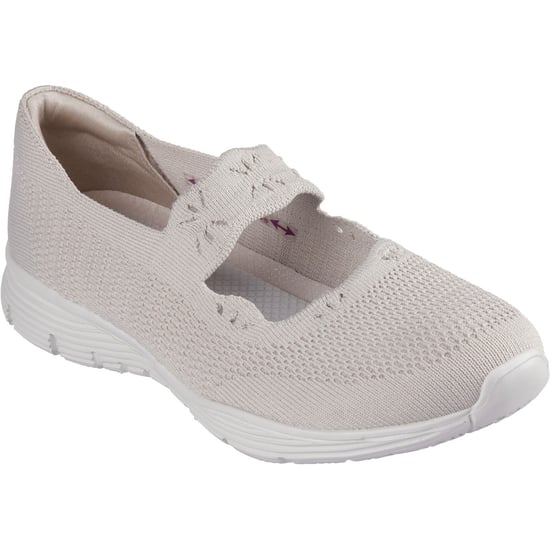 Skechers Seager Cute N' Coy Textile Women's Natural Trainers - Image 1