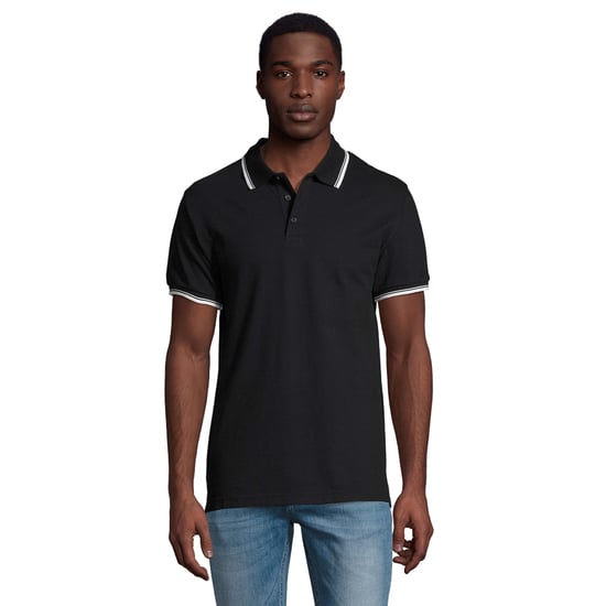 SOLS Mens Practice Contrast Polo Shirt (Navy) - Image 1
