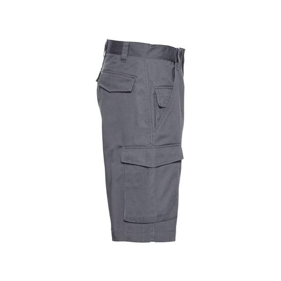 Russell Mens Polycotton Work Shorts (Convoy Grey) - Image 3