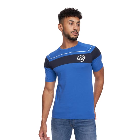 Crosshatch Mens Craftore T-Shirt (Blue) - Image 1