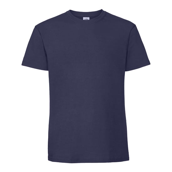 Fruit of the Loom Mens Iconic Premium Ringspun Cotton T-Shirt (Navy Blue) - Image 1
