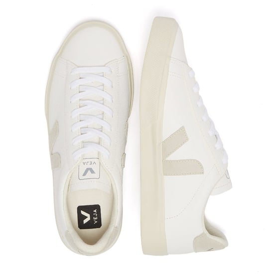 Veja Campo Womens Trainers - (White / Grey) - Image 6
