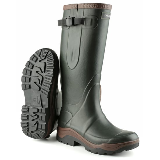Cotswold Mens Compass Neoprene Wellington Boots (Green) - Image 1