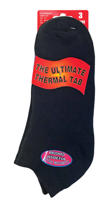 3 Pares de Calcetines Térmicos Acolchados de Corte Bajo para Mujer - Image 2