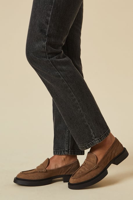 Faith Suede Chunky Penny Loafer - Image 2