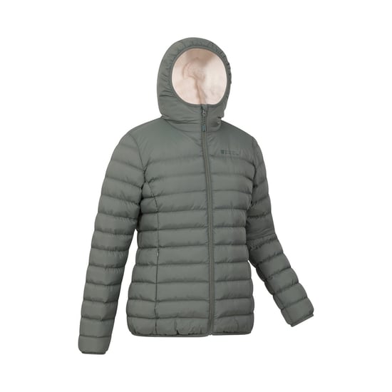 Mountain Warehouse Womens/Ladies Faux Fur Lined Padded Jacket (Khaki Green) - Image 4