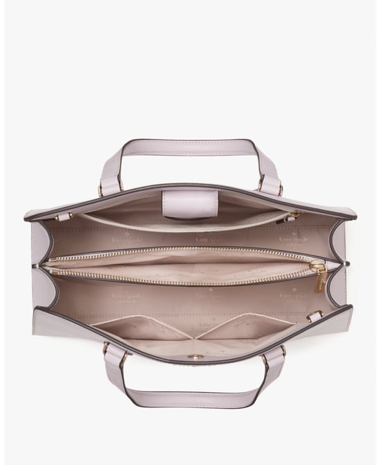 Perry Saffiano Leather Medium Triple Compartment Satchel