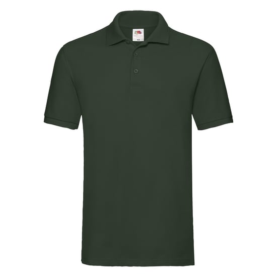 Fruit of the Loom Mens Premium Pique Polo Shirt (Bottle Green) - Image 1