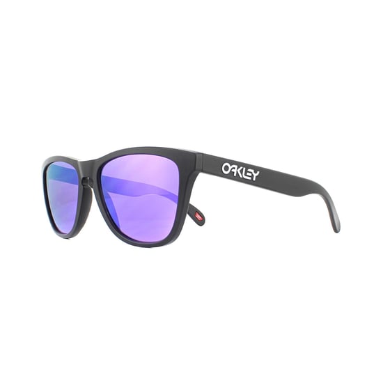 Oakley Square Unisex Matte Black Prizm Violet Sunglasses