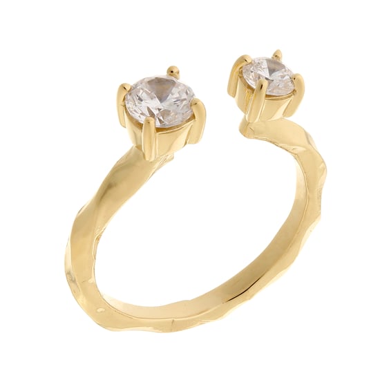 Orphelia Women's 925 Sterling Silver Ring - Gold ZR-7128/G - Image 1