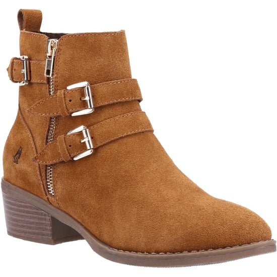 Hush Puppies Womens/Ladies Jenna Leather Ankle Boots (Tan) - Image 1
