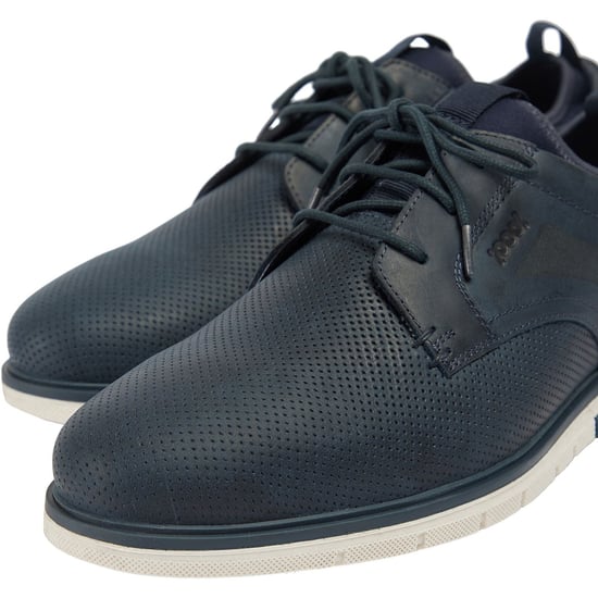 Pod Murphy Leather Men's Navy Lace-Up Shoes - Image 6