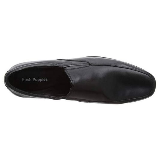 Hush Puppies Mens Billy Slip On Leather Shoe (Black)