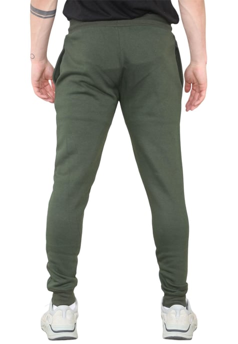 Chándal con logo bordado y cuello redondo MYT para hombre en color caqui - Image 6