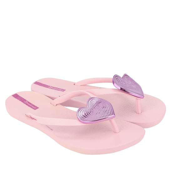 Girl's Ipanema Maxi Heart Beach Shoe in Lilac - Image 1