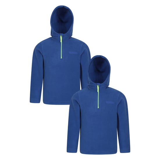 Mountain Warehouse Childrens/Kids Camber Quarter Zip Hoodie (Pack of 2) (Navy) - Image 1