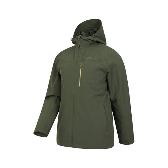 Mountain Warehouse Mens Brisk Extreme Colour Block Waterproof Jacket (Green) - Image 4