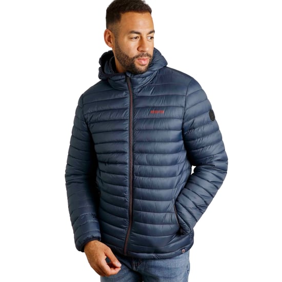 Weird Fish Mens Flete Lightweight Showerproof Padded Jacket (Navy) - Image 3