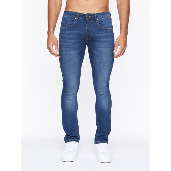 Crosshatch Mens Buraca Slim Jeans (Stone Wash) - Image 1