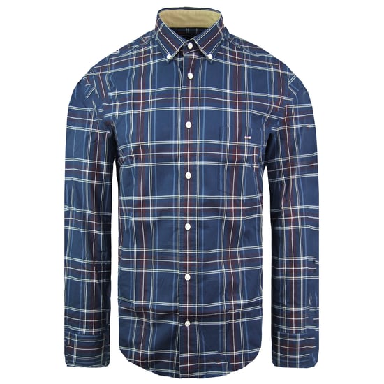 Camisa Oxford azul marino regular para hombre de Eden Park - Image 1