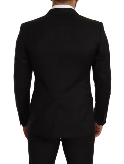 Traje de dos piezas MARTINI SLIM FIT de cuadros negros para hombre de Dolce & Gabbana - Image 2