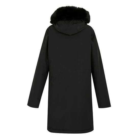 Regatta Womens/Ladies Faux Fur Trim Parka (Black)