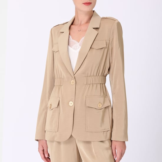 Safari blazer with gathered waist - Image 3