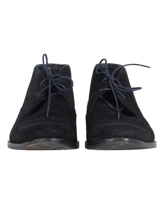 Hugo Boss Desert Lace-Up Ankle Boots in Black Suede - Image 2