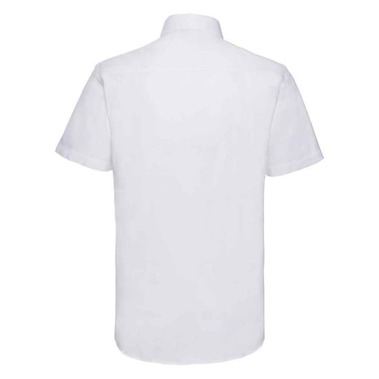 Russell Collection Mens Tailored Short-Sleeved Formal Shirt (White) - Image 2