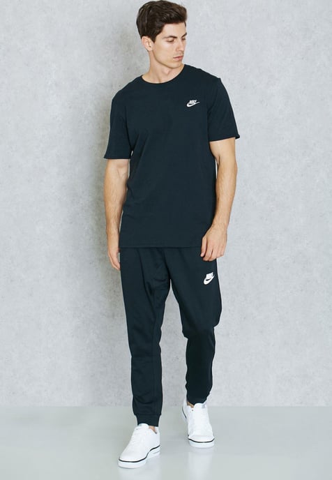 Camiseta bordada Futura en negro y logo plateado de Nike - Image 4