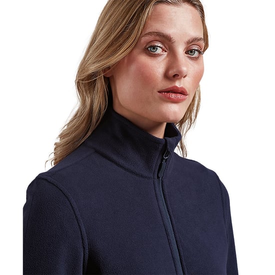 Premier Womens/Ladies Recyclight Full Zip Fleece Jacket (Navy) - Image 3