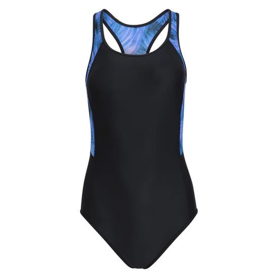 Mountain Warehouse Womens/Ladies Take The Plunge Printed One Piece Swimsuit (Purple) - Image 1
