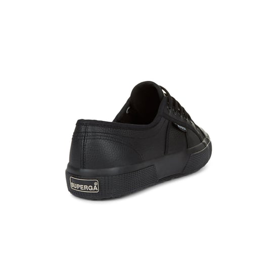 Superga Unisex Adult 2750 Efglu Leather Trainers (Total Black) - Image 2