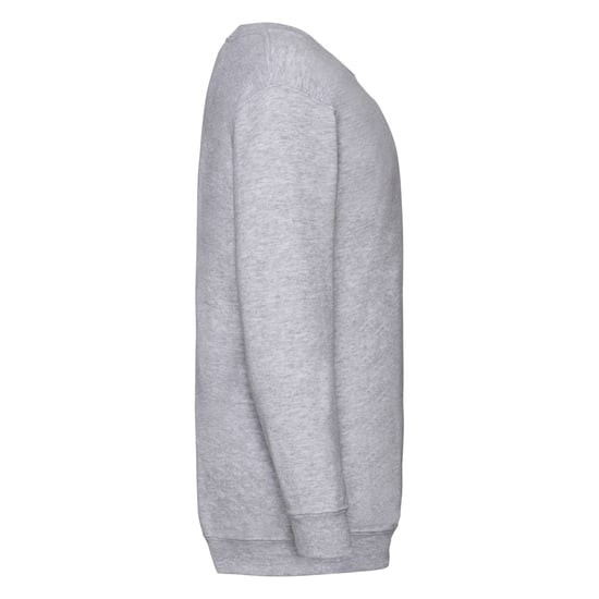 Fruit Of The Loom Childrens Unisex Set In Sleeve Sweatshirt (Heather Grey) - Image 2