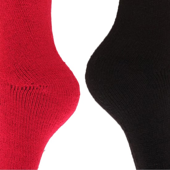 Floso Womens/Ladies Thermal Winter Wellington/Welly Boot Socks (2 Pairs) (Pink/Black) - Image 3