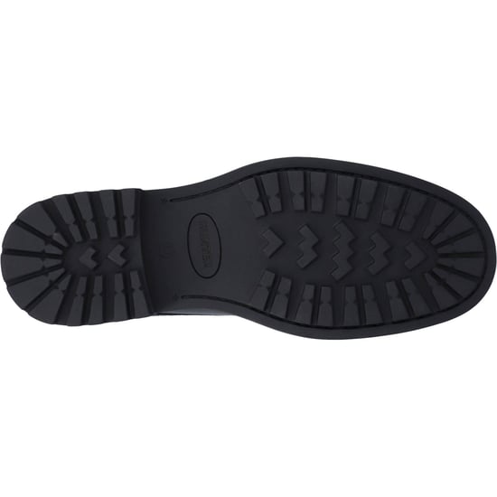 Hunter Cawdor Leather Men's Black Brogues Shoes - Image 4