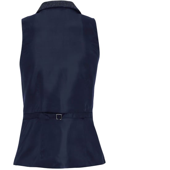Premier Womens/Ladies Herringbone Waistcoat (Navy) - Image 2
