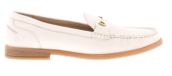 Leather Collection Womens Loafers Flat Shoes Leaps Slip On white