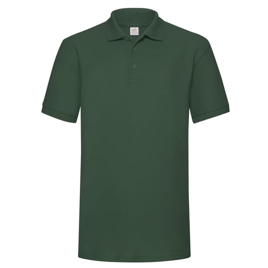 Fruit of the Loom Mens 65/35 Heavyweight Polo Shirt (Bottle Green) - Image 1