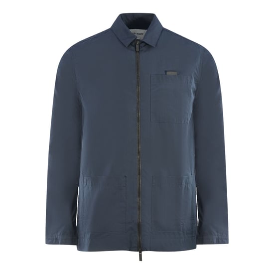 Chaqueta sobrecamisa azul marino antidesgarro de algodón de Lyle & Scott - Image 1